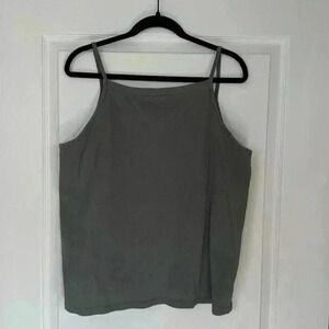 LOFT Textured Tank - Olive Green
